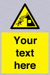 Custom warning roof avalanche